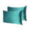 Homeroots 20 x 26 in. Teal Dreamy Silky Satin Standard Size Pillowcases 387881 - alternate 3